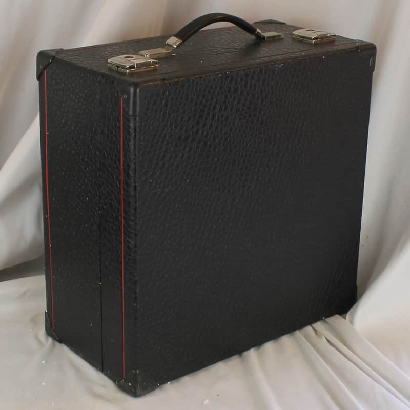 Black Italian Accordion Hard Case 16.25" x 15.75" x 9" (41.25cm x 40cm x 22.75cm) image 1