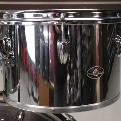 Slingerland 4pc Concert Tom Drum Kit Set Chrome Over Maple Vintage 1970's image 5