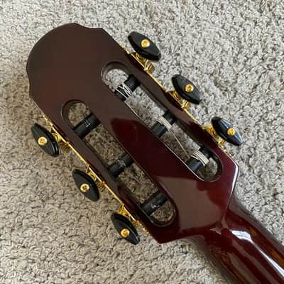 40 Inc Classical Electric Guitar, Spruce Veneer Top Body, Mahogany Neck image 8