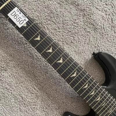 Quincy Black Left Handed 8 String Guitar, Basswood Body with Maple Neck image 3