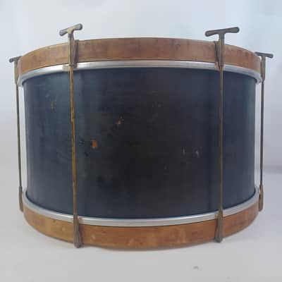 Leedy 12x24"Bass Drum Vintage 30s Elkhart,IN Era Mahogany/Poplar+3 Maple ReRings image 1