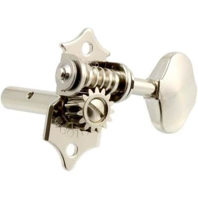 Gotoh SEP700-06M Open-Gear Slot Head Keys Scalloped Buttons 3X3 - NICKEL image 3