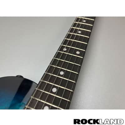 Schecter Solo II Standard Ocean Blue Burst Burl image 15