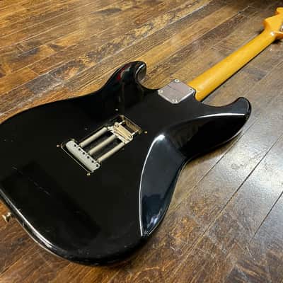 1985 Fender Japan Squier SST-30 'E' Serial Stratocaster with Rosewood Fretboard Black MIJ image 10