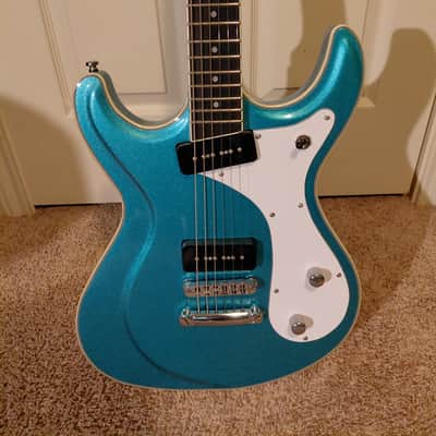 Eastwood Sidejack Baritone STD 2010s - Metallic Blue image 2