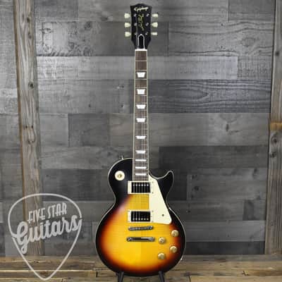 Pre-Owned Epiphone '59 Les Paul - Tobacco Sunburst with Hard Shell Case image 3