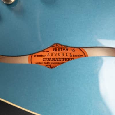 2023 Gibson Custom Shop '59 ES-335 Dot Reissue - Pelham Blue VOS | USA Vintage 1959 Semi-Hollow Custombucker AlNiCo III Unpotted Humbucker 3.39kg | CoA OHSC image 17