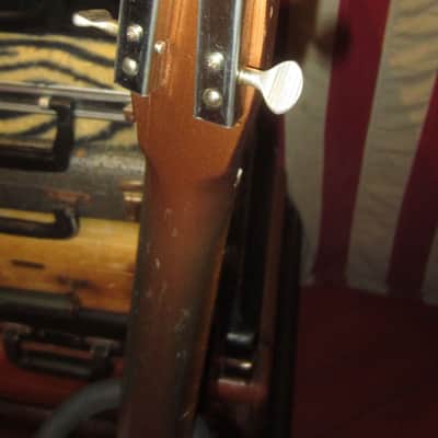 1961 Danelectro Model 3412 Shorthorn Bass 3/4 scale Gold image 4