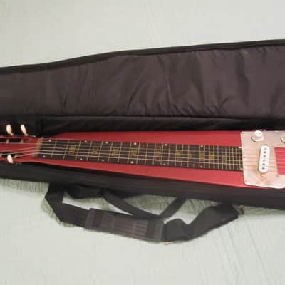 Artisan lap steel red metal flake with upgrades. image 8