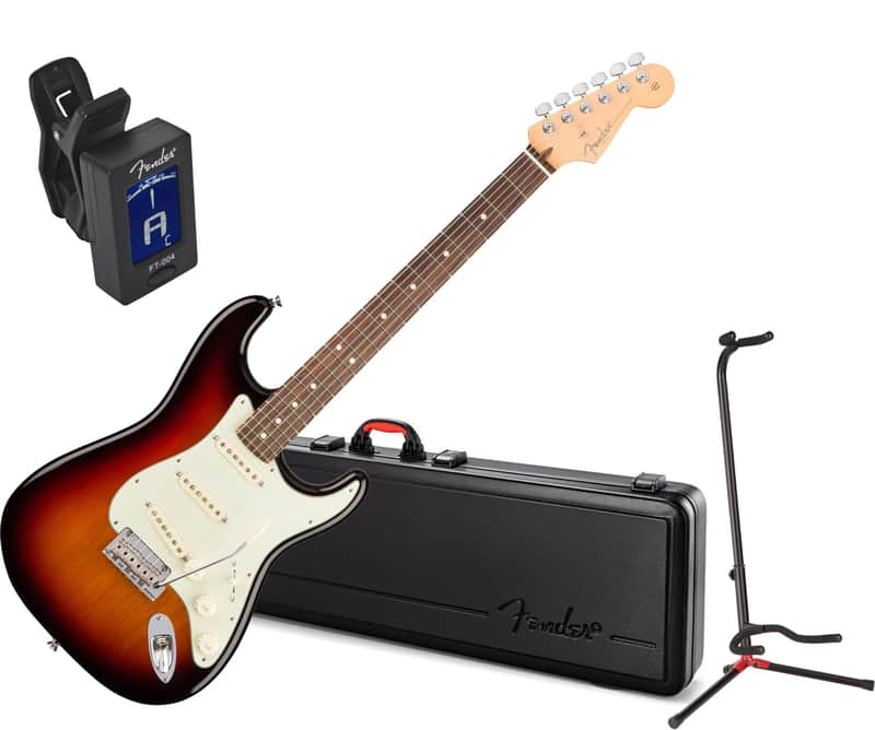 Fender 011-3010-700 American Professional Strat Guitar Bundle image 1