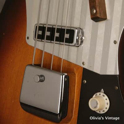 Silvertone/Teisco "Flea" Bass 1960s Sunburst image 8