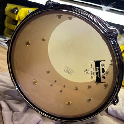 Yamaha Maple Custom Absolute Piano Black 10x8 Nouveau lugs Die Cast Hoops MINT! image 9