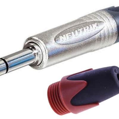 NEUTRIK NP2X Mono or NP3X Stereo 1/4" Cable Mount Instrument Jack w/ Nickel Shell & Colored Boot For ID-NP2X-Mono / Violet image 4