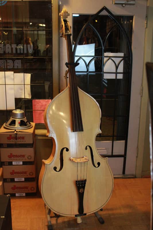 King Mortone Double Bass Blonde c1960 image 1