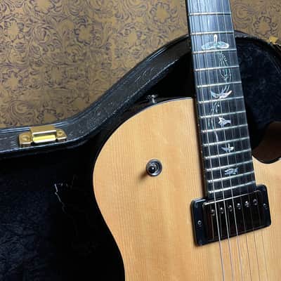 PRS Private Stock Singlecut Archtop 2022 Natural Bearclaw Spruce Top and Raspberry Lemonade Maple Back image 7