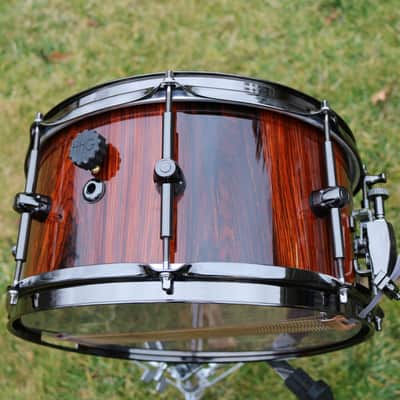 HHG drums  13x7 Cocobolo Stave 2020 Natural High Gloss image 5