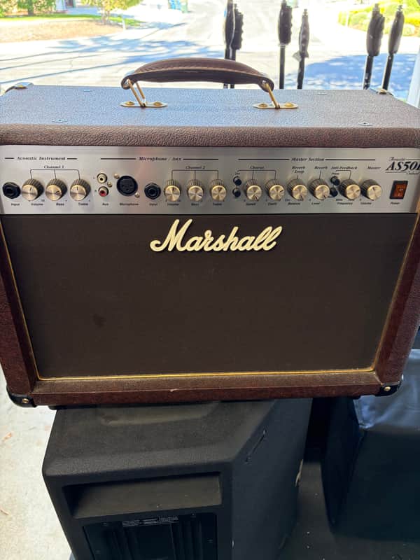 Marshall Acoustic Soloist AS50D 2-Channel 50-Watt 2x8" Acoustic Guitar Combo 2007 - Present - British Racing Green image 1