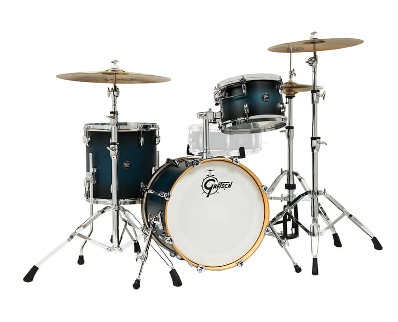 Gretsch Renown 3-Piece Drum Set w/18" Kick - Satin Antique Blue Burst image 1