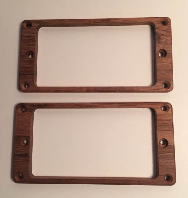 Guilford Genuine Koa pickup ring set for PRS guitar - Flat - Recessed Holes image 1