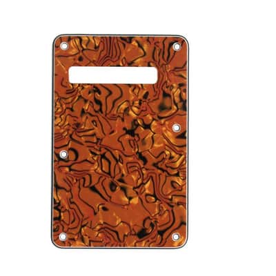Strat Stratocaster Electric Guitar Back Plate Trem Tremolo cover USA MEX FIT - Parchment image 11