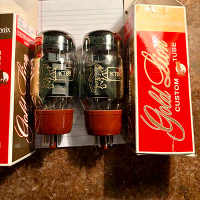 Electro harmonix Gold lion KT66 matched pair KT66 2012 image 4