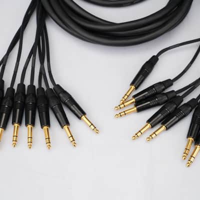 2x Mogami Gold 8 x 1/4" TRS Male to 8 x 1/4" TRS Male Snakes (20') #58819 image 5