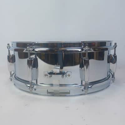 Ludwig Steel Rocker 8Lug Snare Drum 80s 5x14"Vintage Chrome Black/White #814113 image 7