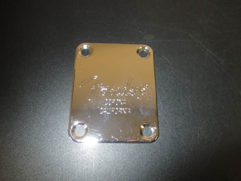 Fender New'Old Stock' 4-Bolt Neck Plate 2000s - Chrome,Corona,California image 1