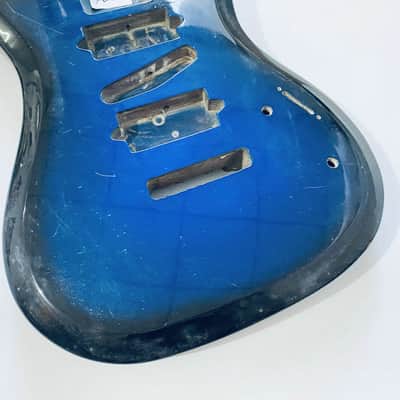 Blue Burst HSH Guitar Solid Basswood Body image 12