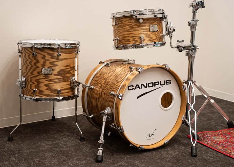 Canopus Ash Series Standard Kit 18" 12" 14" w/ Clamp & Stand image 1