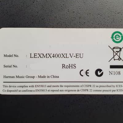 Lexicon MX400XL Dual Stereo / Surround Reverb Effects Processor 2010s - Blue image 3