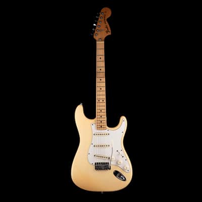 Vintage 1974 Fender Stratocaster Maple Fingerboard Olympic White With OHSC image 2
