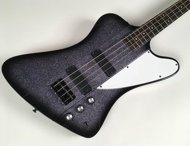 Bell & Hern Custom "Thunderdome" Set Neck 4 String Industrial Sparkle Bass - Heavy Sixx Vibes image 1