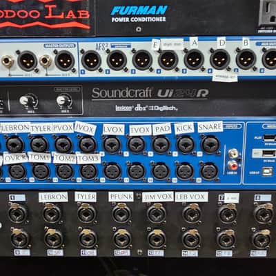 Soundcraft Ui24R 24-Channel Digital Mixer/USB Recorder with Wireless Control 2010s - Blue image 1