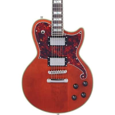 D'Angelico Deluxe Atlantic Electric Guitar With Stopbar Tailpiece Matte Walnut DADATLMWLNS image 3