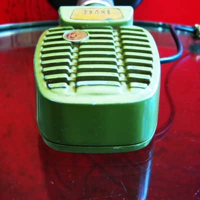 Vintage 1950's Shure 510C controlled reluctance microphone High Z w Atlas DS7 stand 410 510 prop display repair image 7
