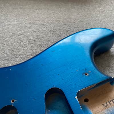MJT Stratocaster body Lake Placid Blue nitro image 4