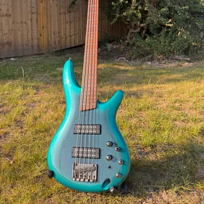 Ibanez SR305E-CUB Soundgear 2020 - Cerulean Aura Burst FULL PRO SET UP! Frets Levelled, Crowned,& Polished, Rolled Edges! image 2