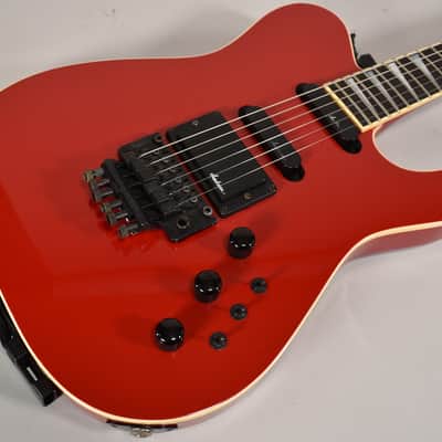 1987 Jackson USA Custom Neck-Thru Telly Style Red Vintage Electric Guitar w/OHSC image 3