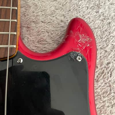 Fender Modern Player Dimension Bass 2014 MIC Candy Apple Red 4-String Guitar image 5