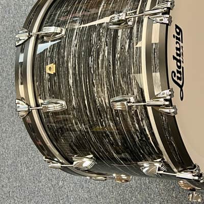 Ludwig Classic Maple Fab 3 Piece Shell Pack, Vintage Black Oyster - Floor Display image 19