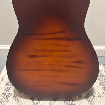 Lindell Vintage Parlor Acoustic Guitar 1960’s - Honey Burst image 6