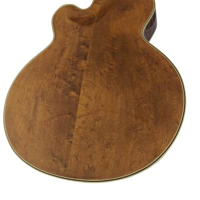 Sabolovic guitars - Luthier Collection – Private Showroom  Sabolovic 17″ Jazz Archtop – Birdseye Maple, Walnut Sides, Gold‑Leaf Pickguard. image 3