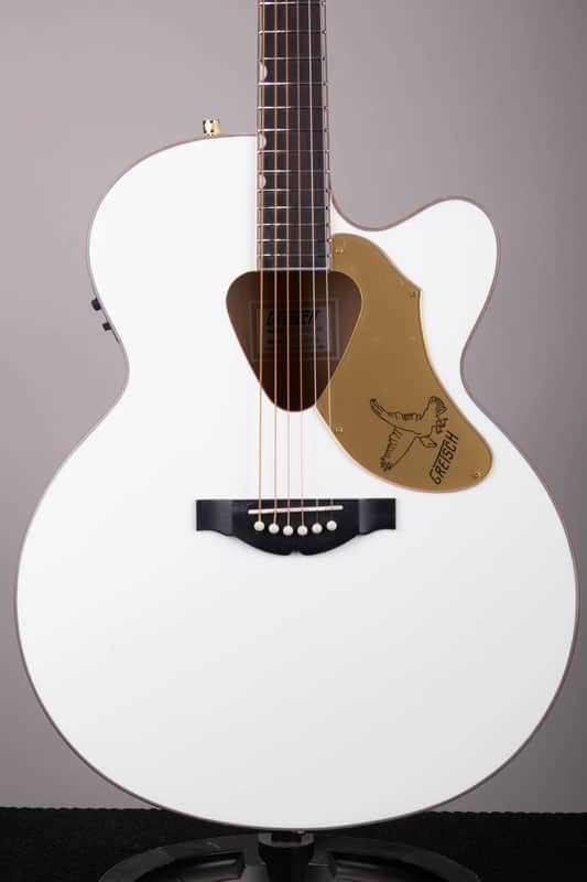 Gretsch G5022CWFE Rancher Falcon Jumbo Acoustic-Electric – White image 1