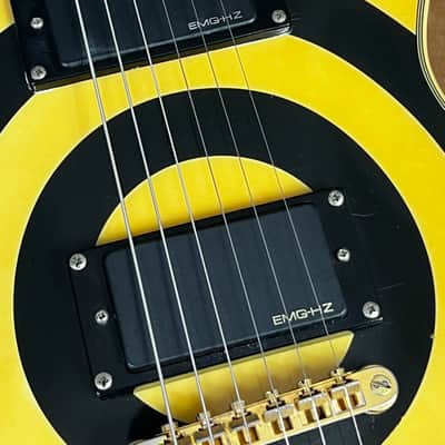 RARE 2003 Epiphone Les Paul Custom Zakk Wylde Signature | Antique Ivory with Bullseye image 4