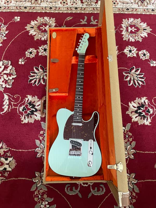 Fender American Ultra Luxe Telecaster 2021 - 2024 - Surf Green