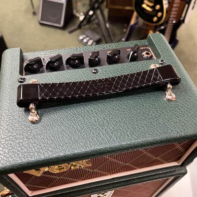 Vox MSB25 Mini Superbeetle 25-Watt 1x10" Mini Guitar Amp Stack - British Racing Green image 6