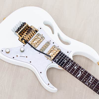 2020 Ibanez Steve Vai signature PIA3761 Paradise In Art Stallion White w/ Case, Tags image 10