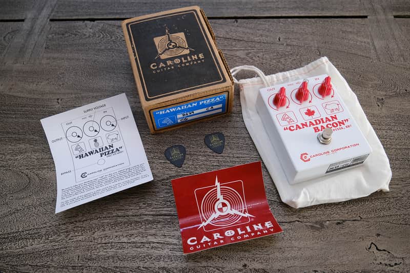 NEW! Caroline Guitar Company Hawaiian Pizza Fuzz – Canadian Bacon Edition image 1