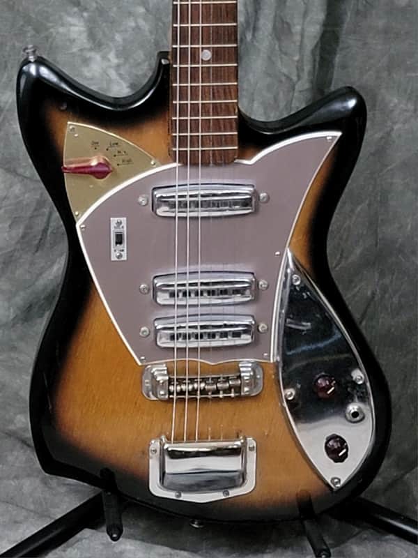 KILLER VINTAGE 1963-65 Victoria Surf Rider Electric Guitar, Space Age Cool!! - Very Good
